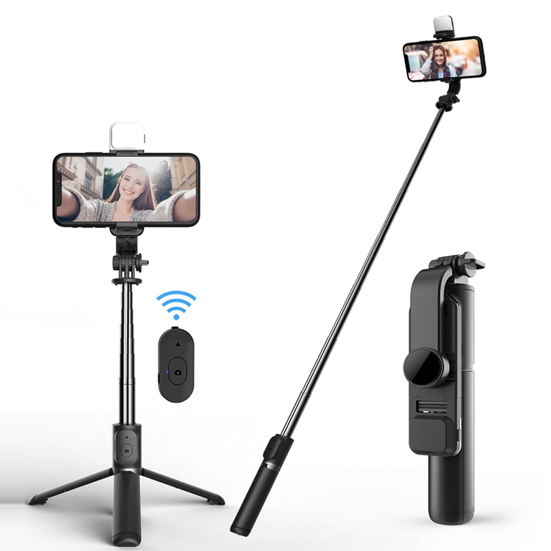 Τρίποδο κινητού selfie stick με led φωτισμό - Treqa 