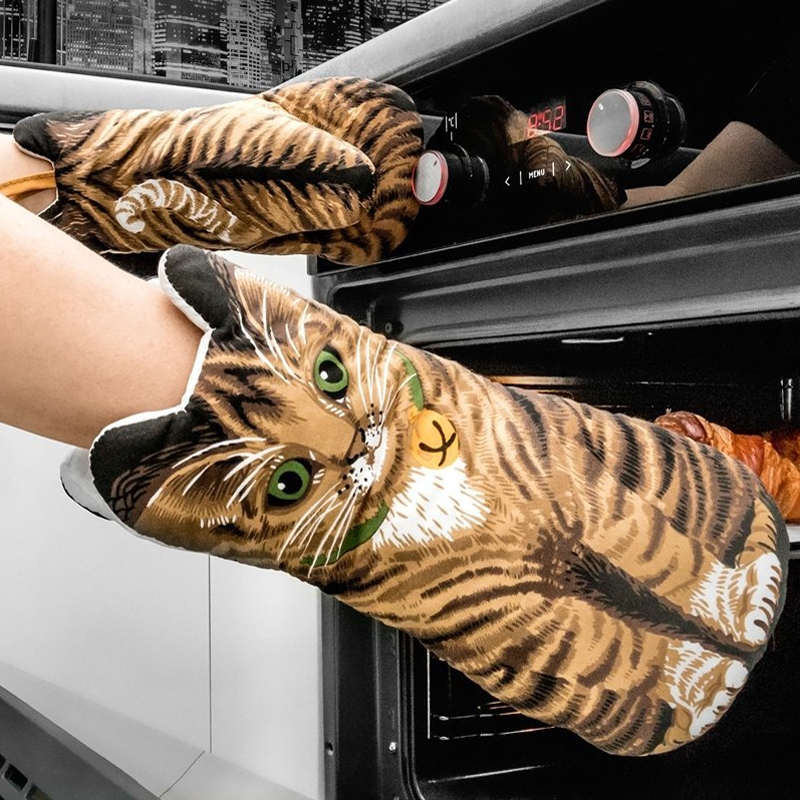 Σετ γάντια κουζίνας Γάτα - 2 τεμ.
