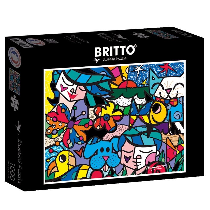 Παζλ Bluebird Romero Britto - Britto Garden - 1000 τεμ.