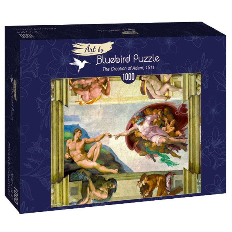 Παζλ Bluebird Michelangelo - The Creation of Adam - 1000 τεμ.