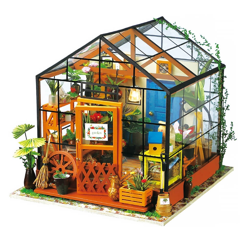 Ξύλινη DIY κατασκευή Cathy's Flower house - Robotime