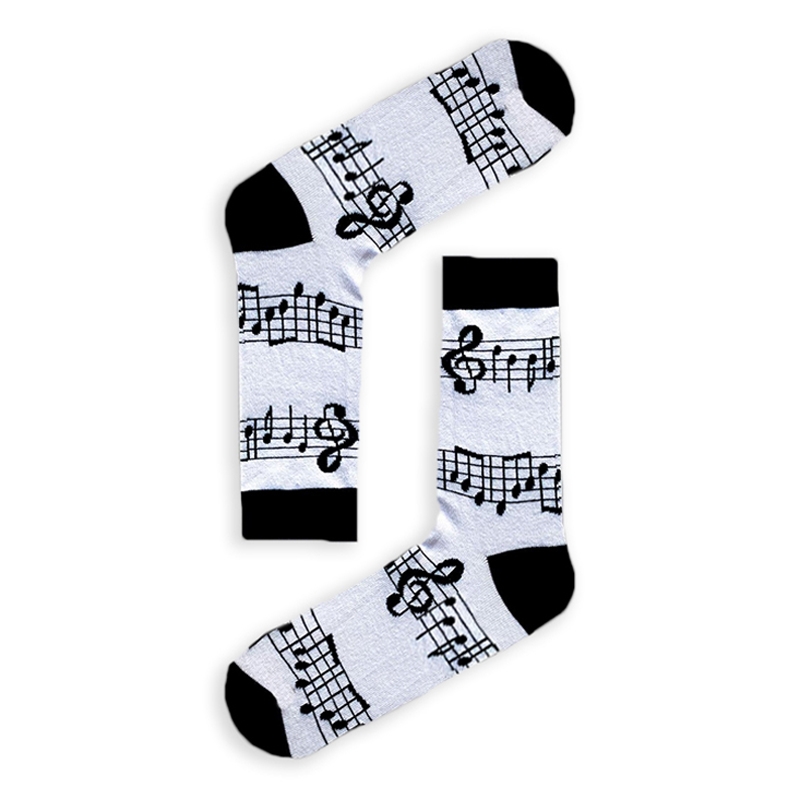 Unisex κάλτσες με σχέδιο - Μουσικές νότες