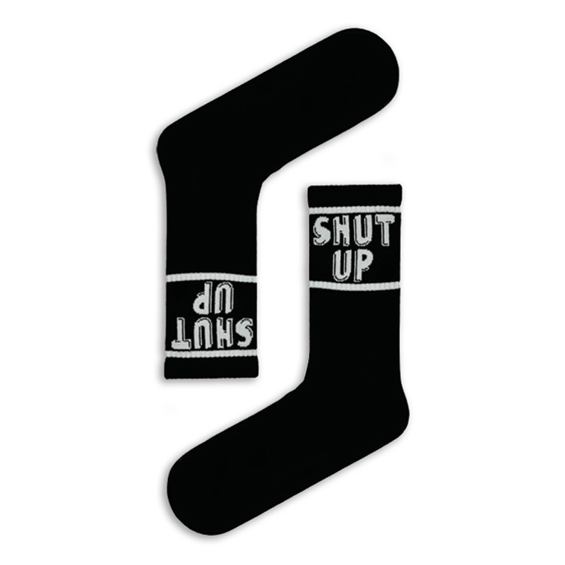 Unisex κάλτσες με σχέδιο - Shut up