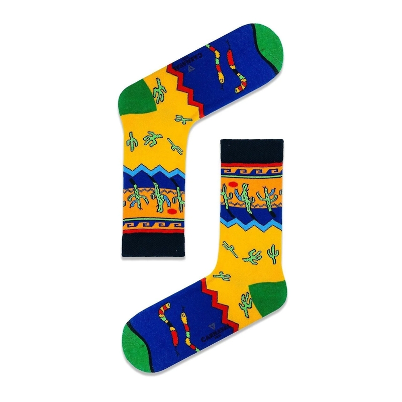Unisex κάλτσες με σχέδιο - Κάκτοι άγρια δύση
