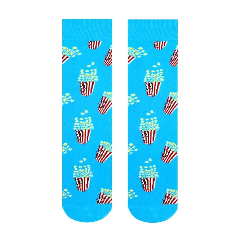 Unisex κάλτσες με σχέδιο - Popcorn φάτσα