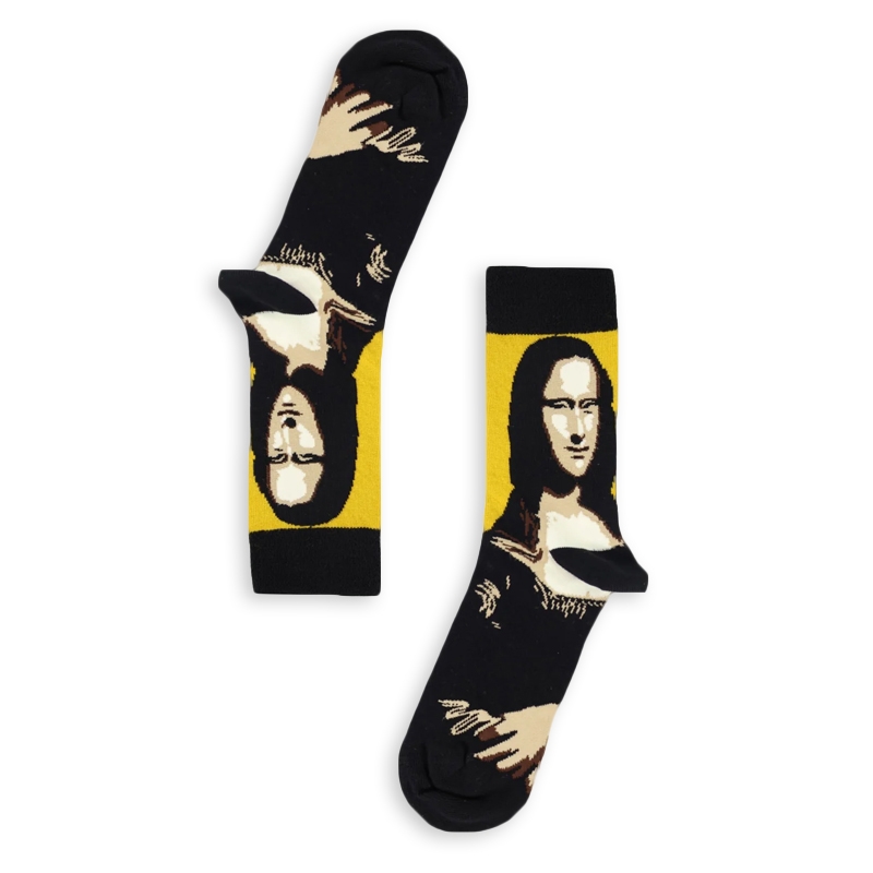 Unisex κάλτσες με σχέδιο - Μόνα Λίζα