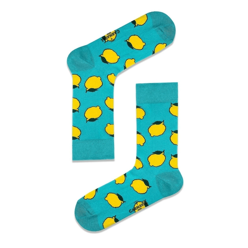 Unisex κάλτσες με σχέδιο - Λεμόνια πράσινο