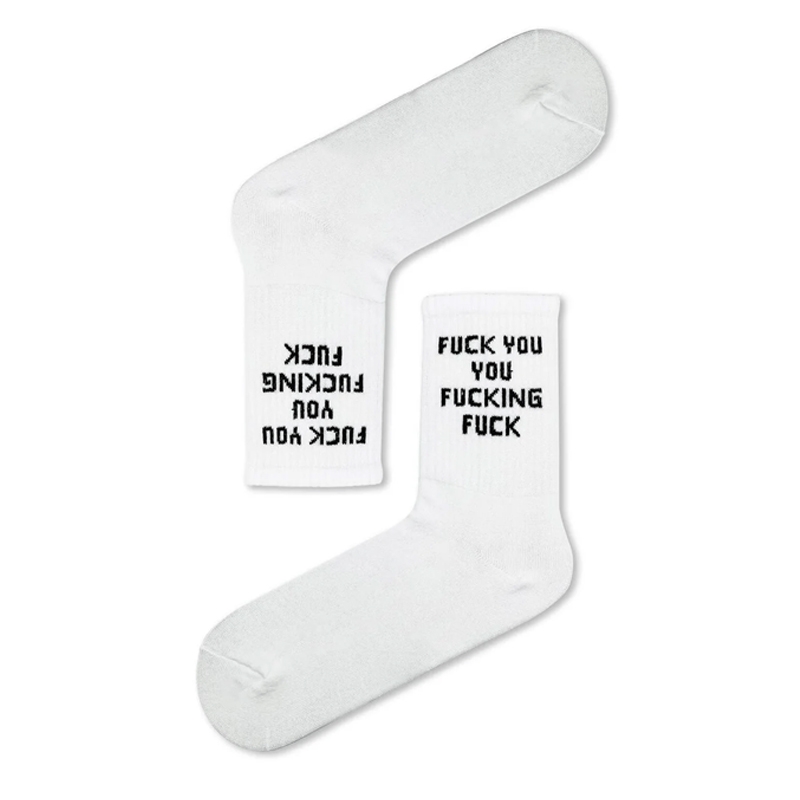 Unisex κάλτσες με σχέδιο - F*ck You You F*cking F*ck