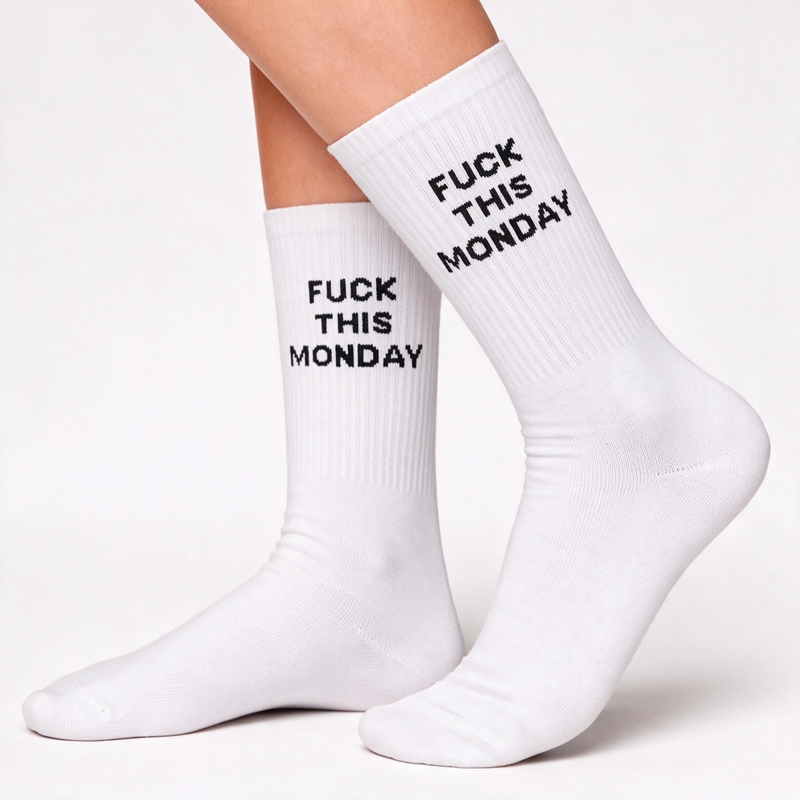 Unisex κάλτσες με σχέδιο - Fuck this Monday