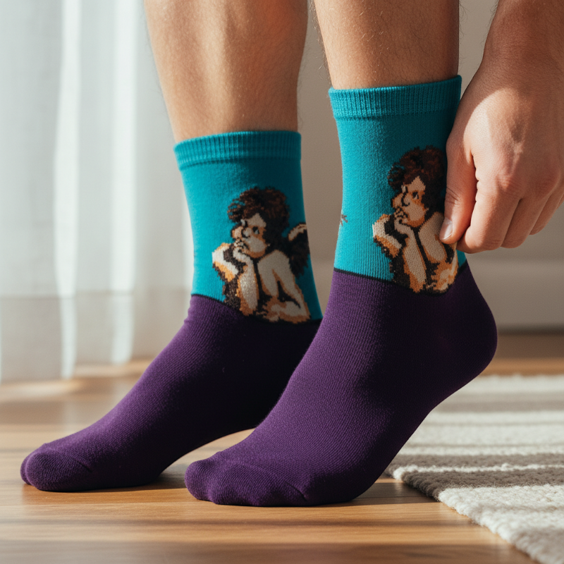 Unisex κάλτσες με έργα τέχνης - Άγγελοι
