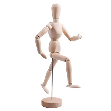 Ξύλινο ανθρωπάκι - Μοντέλο ζωγραφικής 22 εκ.
