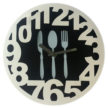 Ρολόι τοίχου - Μαχαιροπήρουνα Wall Clock - Cutlery, kitchen clocks, wall clocks, large watches, decorative clocks, clocks decoration ideas, watches gifts, design watches, economical wall clocks, turntable, vinyl, math, music, tv, table, smart phone, iphone