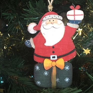 Χριστουγεννιάτικο στολίδι κρεμαστός Άγιος Βασίλης