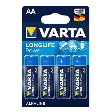 Varta 4 x AA αλκαλικές μπαταρίες - Longlife LR6 Varta 4 x AA αλκαλικές μπαταρίες - Longlife LR6