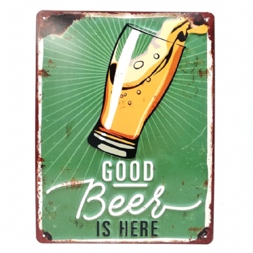 Μεταλλικός πίνακας Good Beer - 33 εκ.