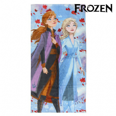 Πετσέτα θαλάσσης Frozen Έλσα και Άννα Λιλά 
