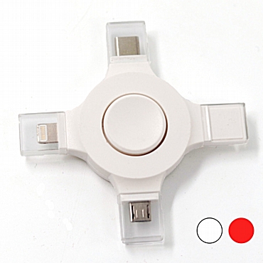 USB φορτιστής Fidget Spinner 4 σε 1