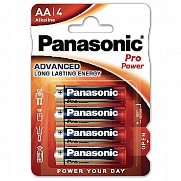 Panasonic 4 x AA αλκαλικές μπαταρίες - Alkaline Pro Power LR6 Panasonic 4 x AA αλκαλικές μπαταρίες - Alkaline Pro Power LR6