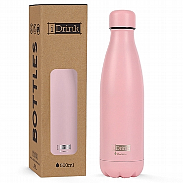 Ανοξείδωτο παγούρι θερμός i DRINK Pastel Pink 500ml