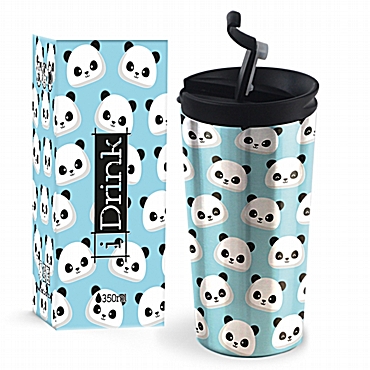 Aνοξείδωτη κούπα ταξιδιού Panda iDrink 350 ml