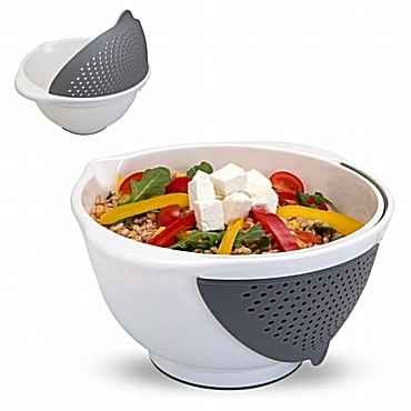 Μπολ και σουρωτήρι 2 σε 1 Drainbowl Metaltex Μπολ και σουρωτήρι 2 σε 1 Drainbowl Metaltex