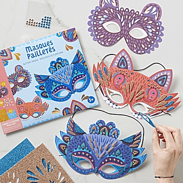 Auzou Κατασκευή My Activity Pouch - Glitter μάσκες Auzou Κατασκευή My Activity Pouch - Glitter μάσκες