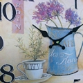 Ρολόι τοίχου Cafe Des Fleurs - 30 εκ.