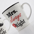 Σετ 2 κούπες - Mr. Right & Mrs. always right