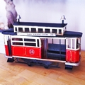 Κόκκινο διακοσμητικό τραμ - 32 εκ.