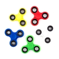 Anti Stress Fidget Spinner Three Leaves Black Circles