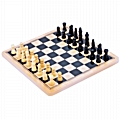 Σκάκι - Ξύλινα πιόνια και ταμπλό