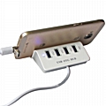 USB OTG HUB με 4 θέσεις και βάση κινητού