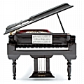 Διακοσμητικό πιάνο με ουρά - 17 εκ.