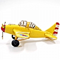 Vintage αεροπλάνο κίτρινο μεταλλικό - 15 εκ.