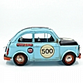 Fiat 500 γαλάζιο αγωνιστικό - 30,5 εκ.