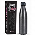 Ανοξείδωτο παγούρι θερμός i DRINK Glitter Black 500ml