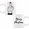 Κούπα μεσαίο δάχτυλο - Merry Christmas