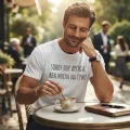 T-shirt Sorry που άργησα - ανδρικό λευκό
